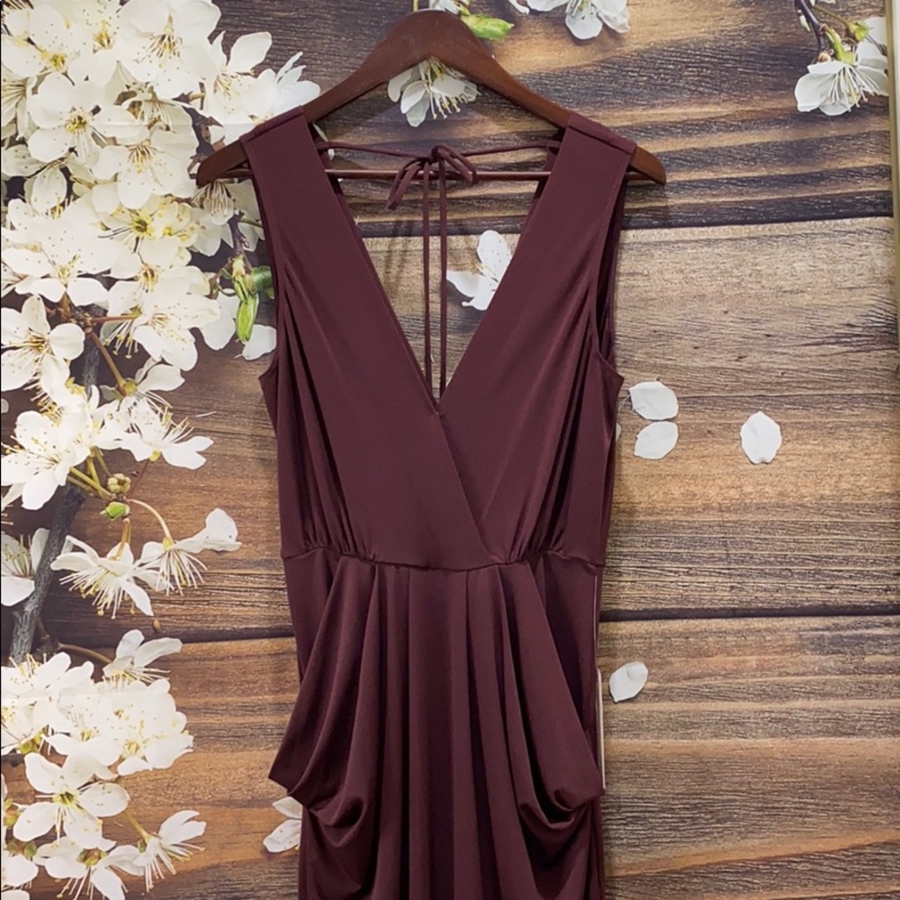 NWT BCBGENERATION Sleeveless Low V-neck Dress